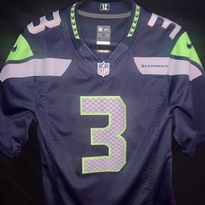 Men’s Russell Wilson #3 Stitched Nike on the Field Seahawks Jersey Sz. Small
